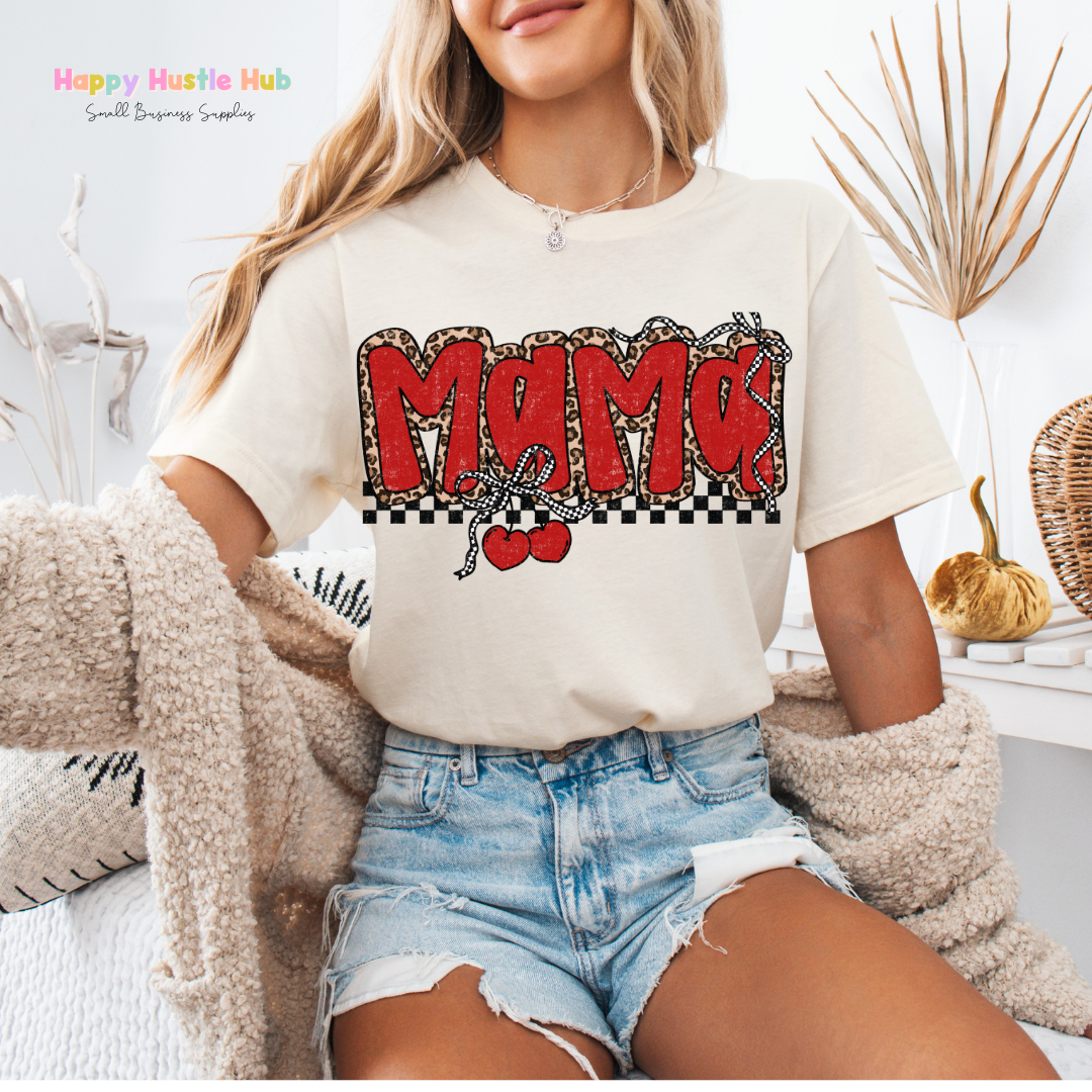 Cheetah Cherry Mama DTF Transfer