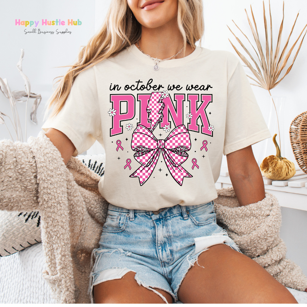 October Pink DTF Transfer