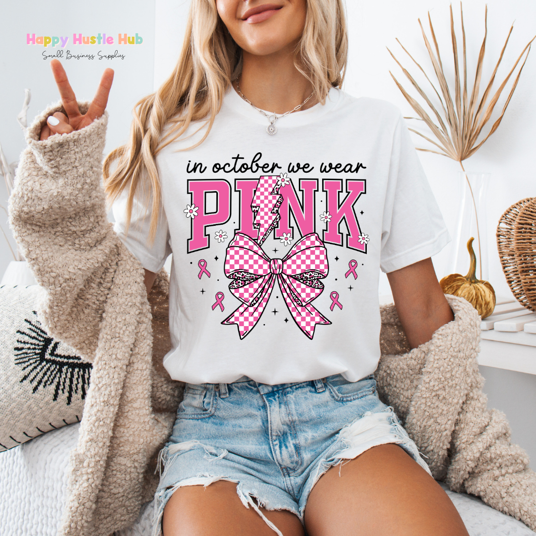 October Pink DTF Transfer