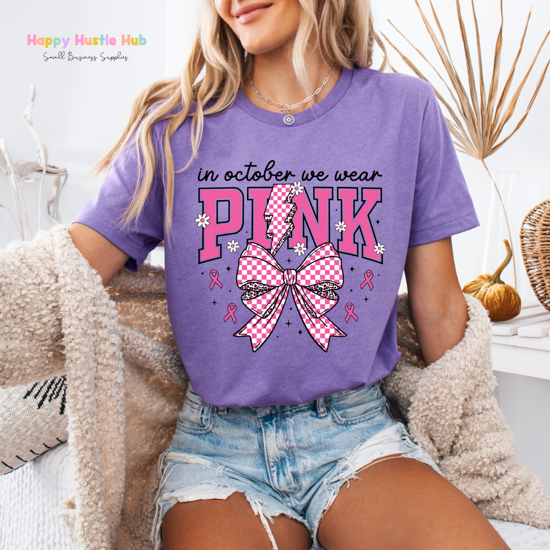 October Pink DTF Transfer