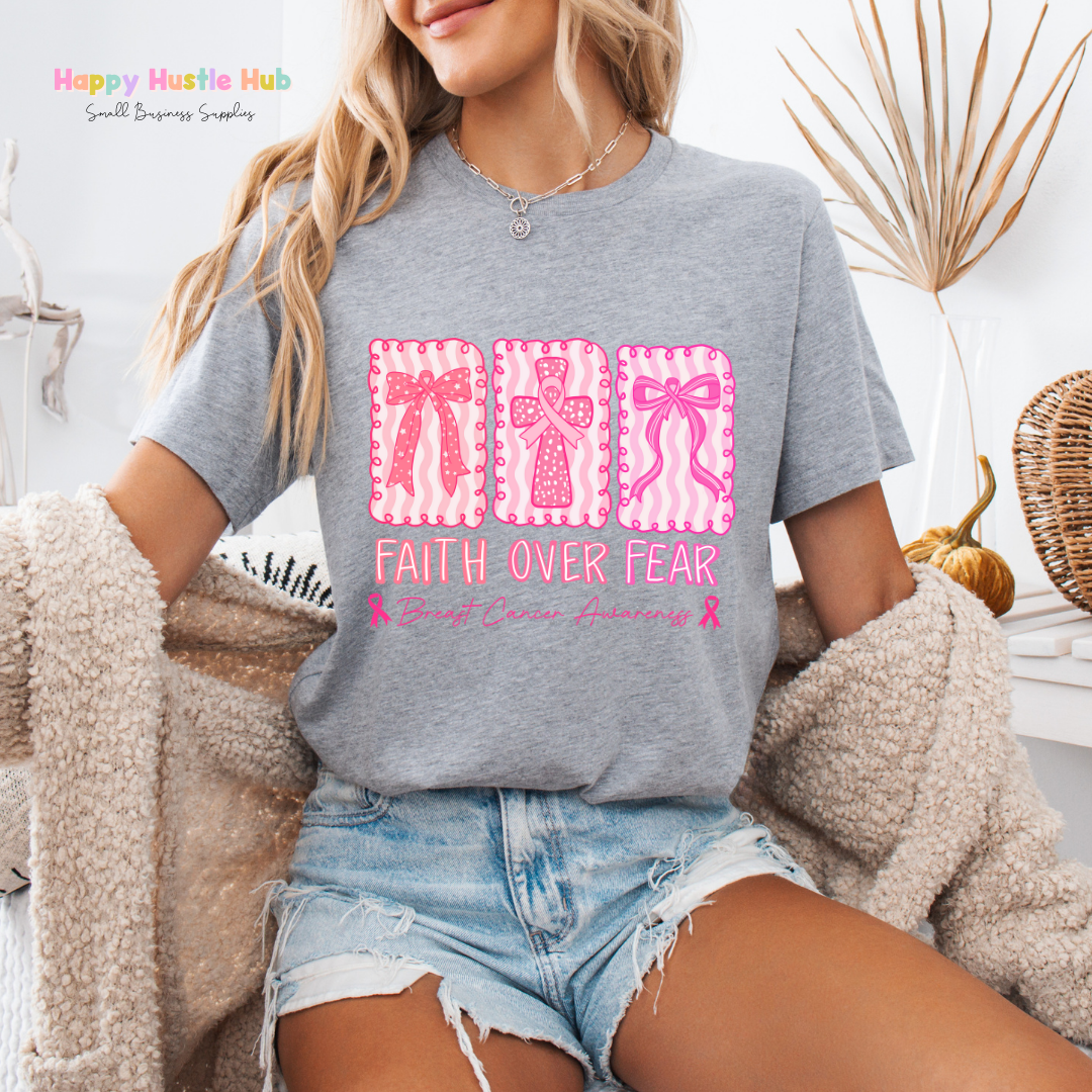 Faith over Pink DTF Transfer