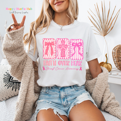 Faith over Pink DTF Transfer