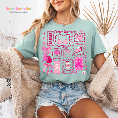 Pink Awareness DTF Transfer