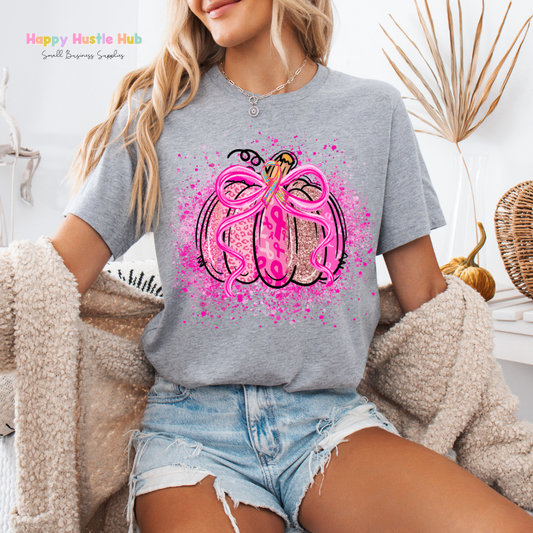 Pink Pumpkin DTF Transfer