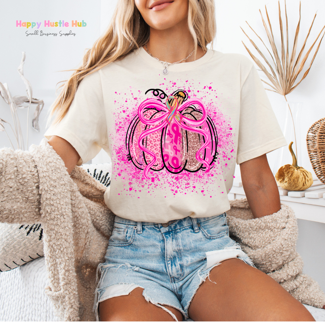 Pink Pumpkin DTF Transfer