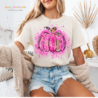 Pink Pumpkin DTF Transfer