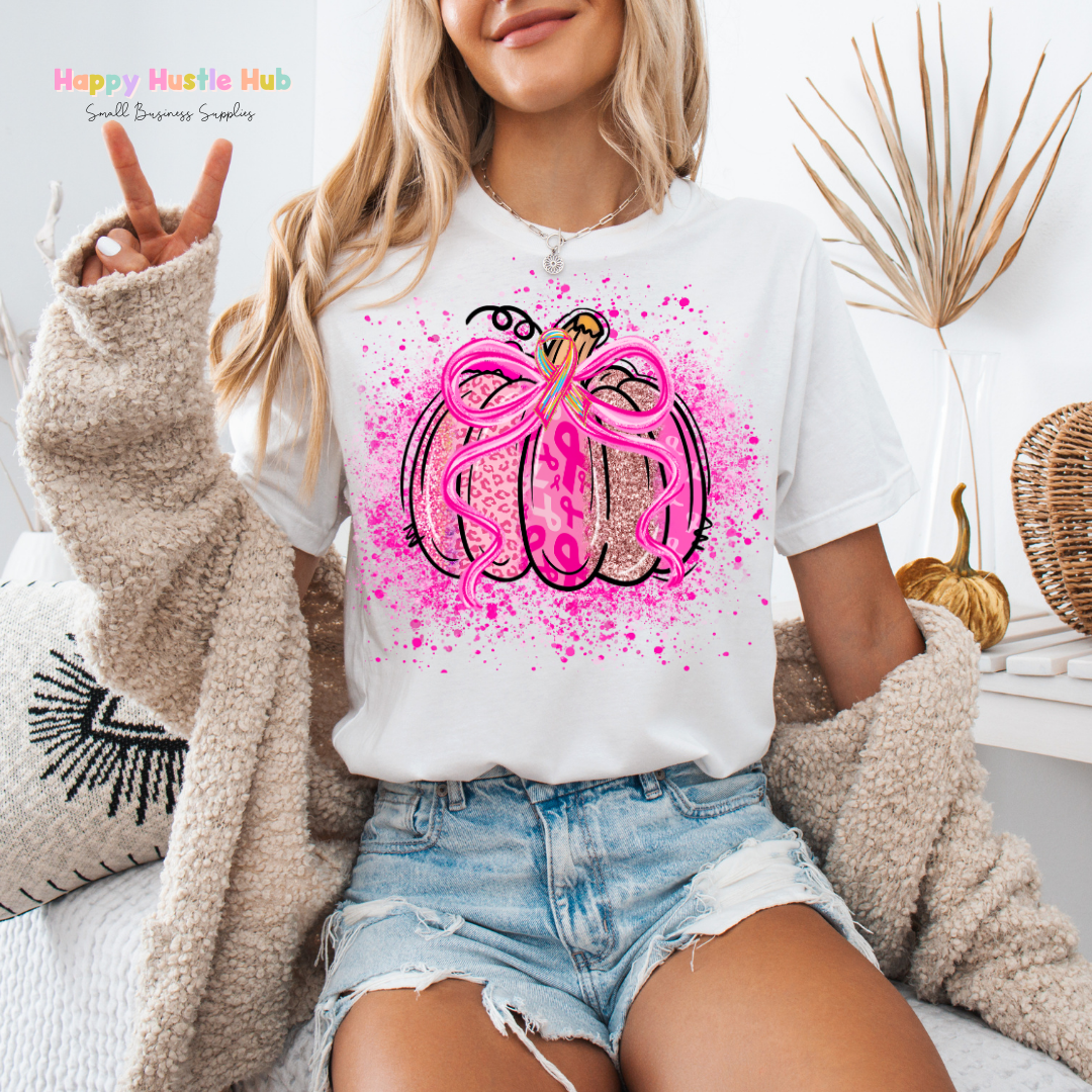 Pink Pumpkin DTF Transfer