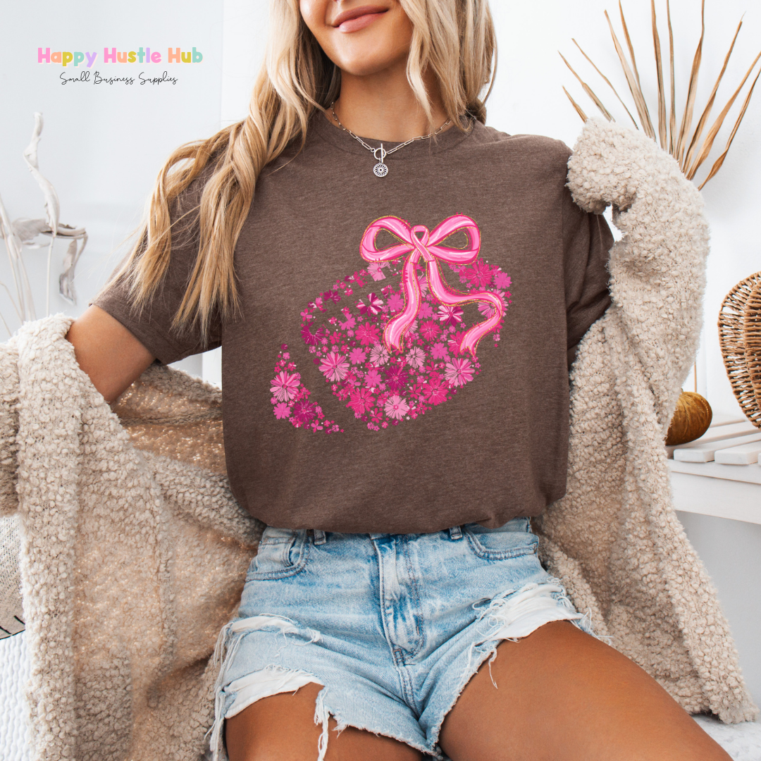 Pink Football DTF Transfer