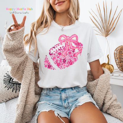 Pink Football DTF Transfer