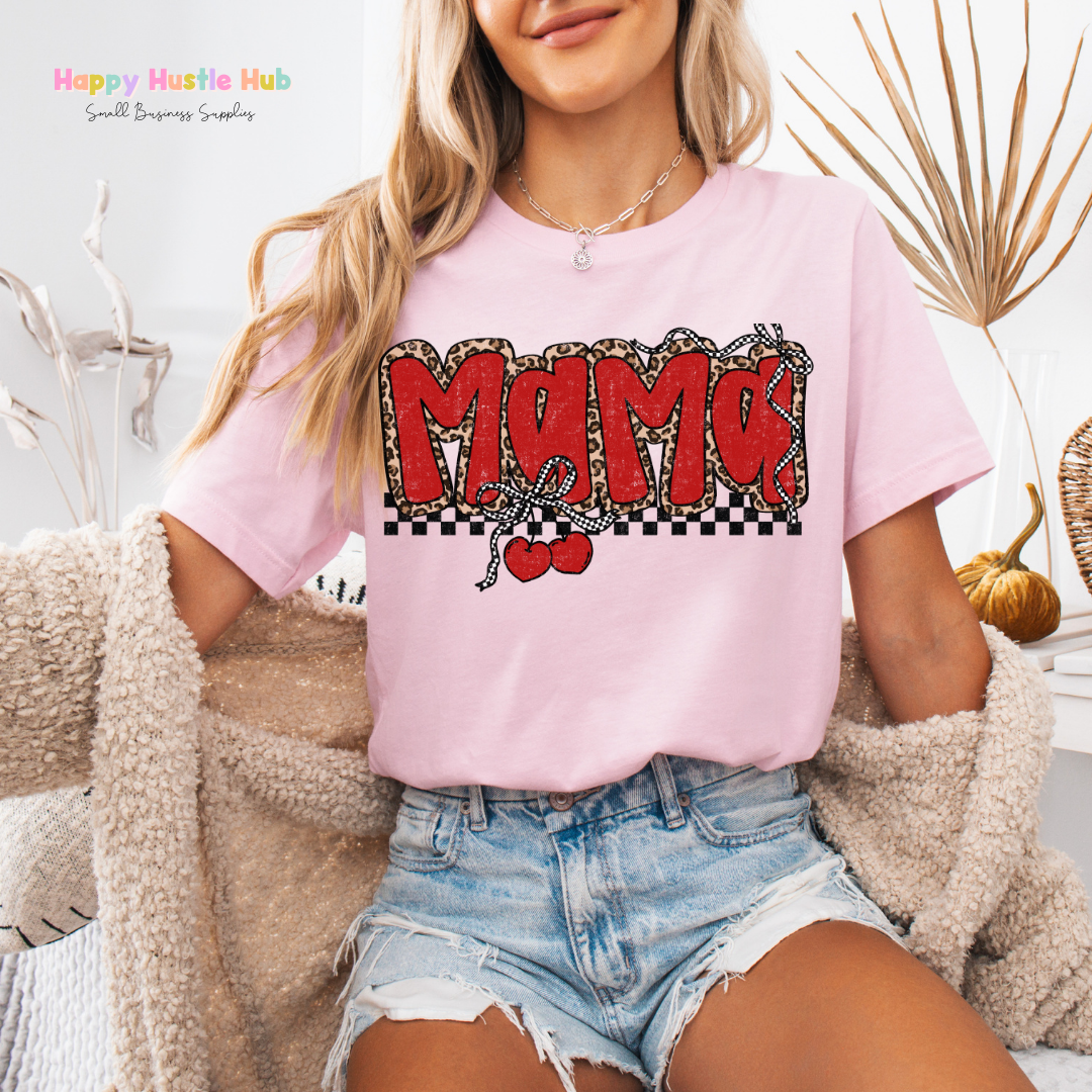 Cheetah Cherry Mama DTF Transfer