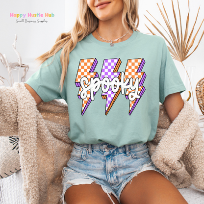 Spooky Checkered DTF Transfer