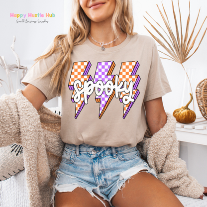 Spooky Checkered DTF Transfer