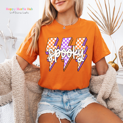 Spooky Checkered DTF Transfer