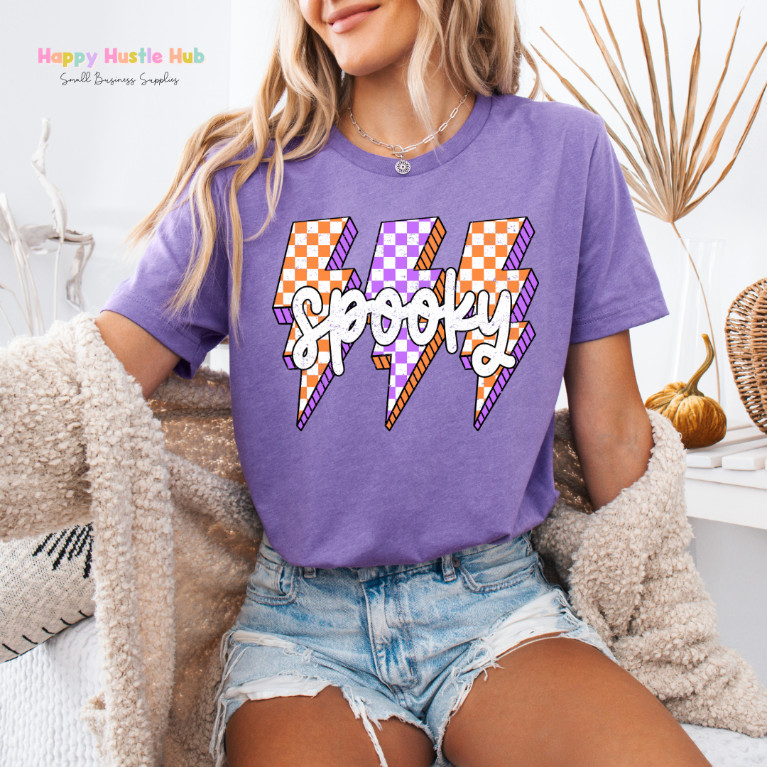 Spooky Checkered DTF Transfer