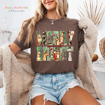 Merry & Bright DTF Transfer