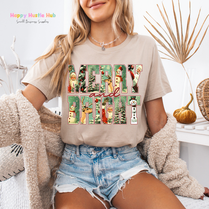 Merry & Bright DTF Transfer