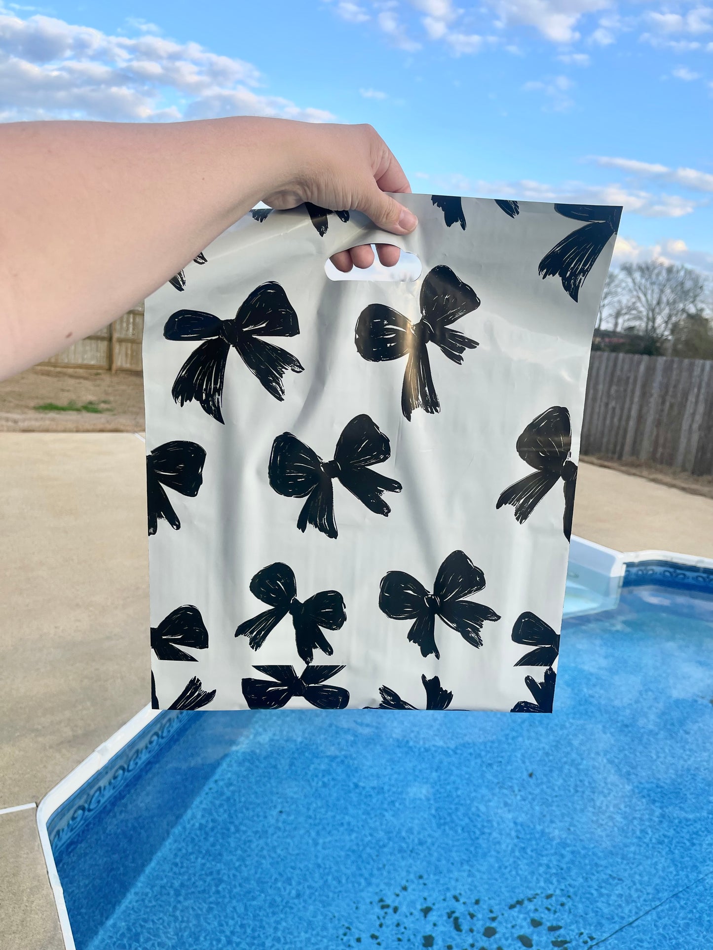 Midnight Bow 14x17 Merchandise Bag