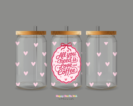 All You Need Is Love UV DTF Cup Wrap