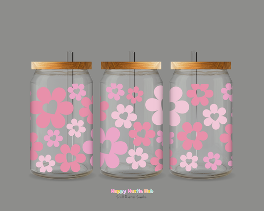 Flower Bouquet UV DTF Cup Wrap
