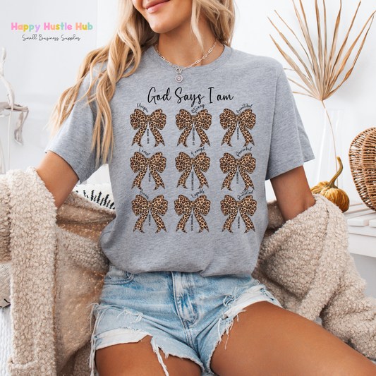 God Says I Am DTF Transfer