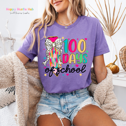100 Days of School - Pencil DTF Transfer