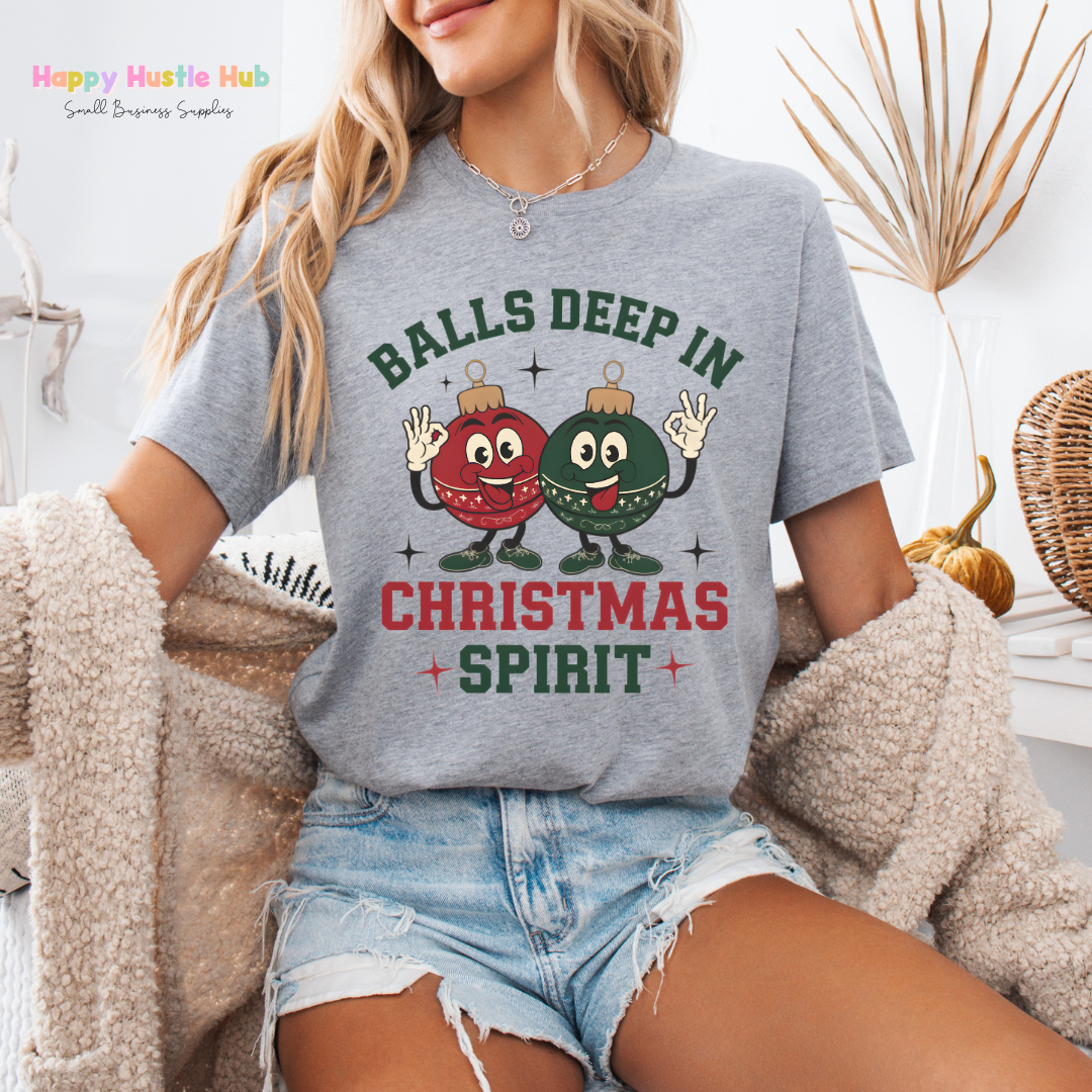 Deep In Christmas Spirit DTF Transfer