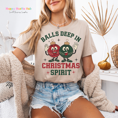 Deep In Christmas Spirit DTF Transfer