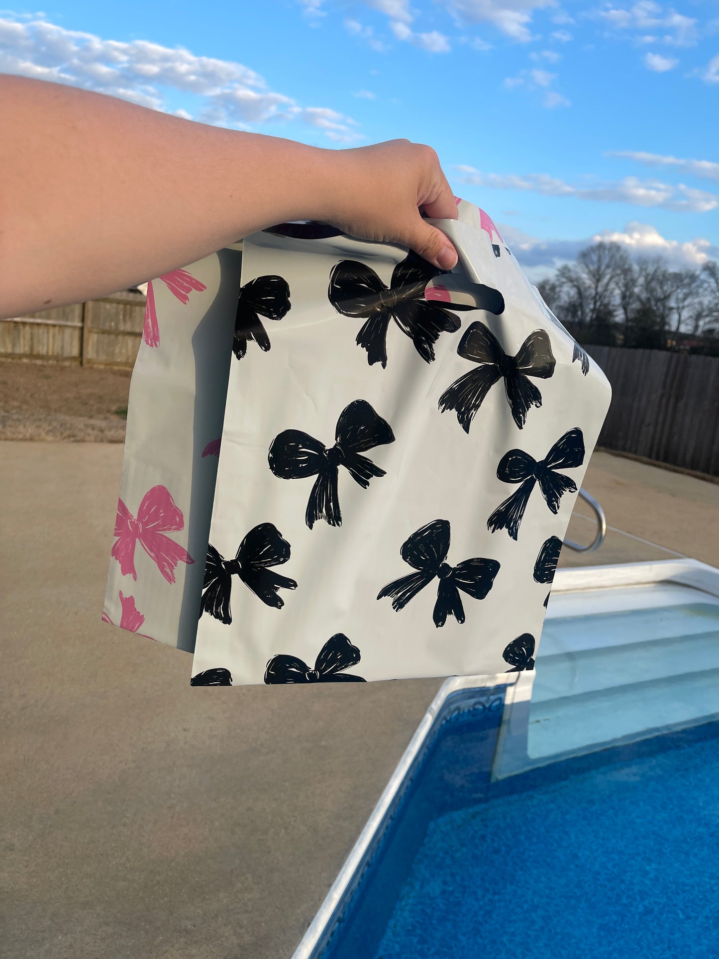 Midnight Bow 14x17 Merchandise Bag