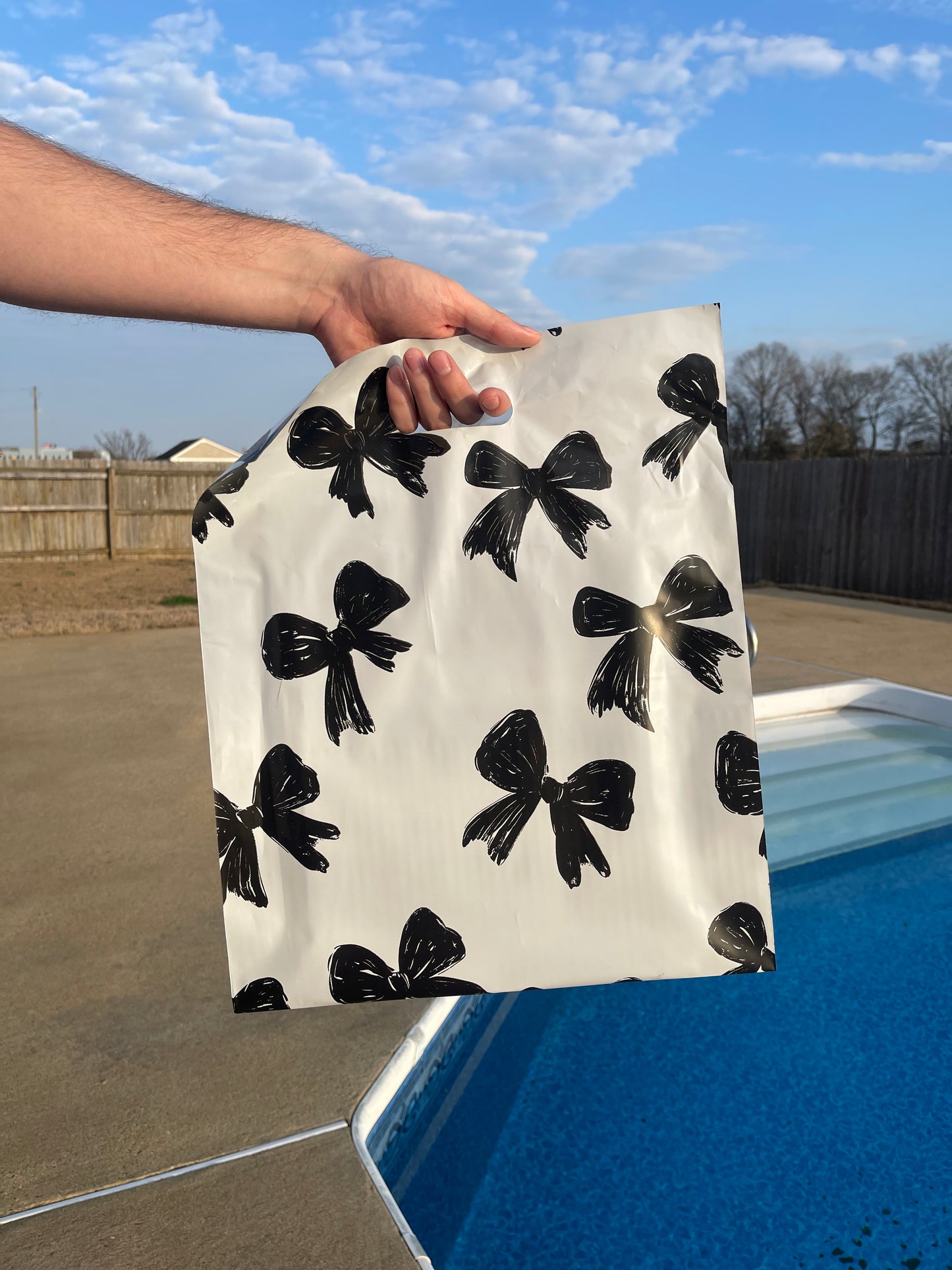 Midnight Bow 14x17 Merchandise Bag