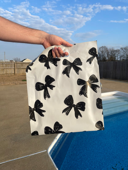 Midnight Bow 14x17 Merchandise Bag