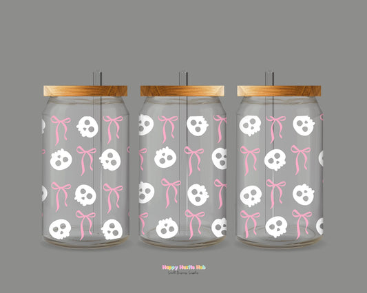 Girly Skulls UV DTF Wrap