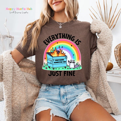 Dumpster Fire DTF Transfer