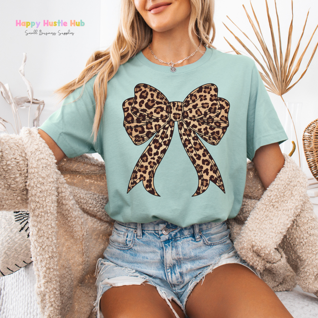 Cheetah Bow DTF Transfer