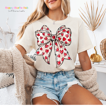 Heart Bows DTF Transfer