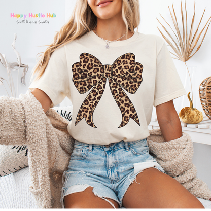 Cheetah Bow DTF Transfer