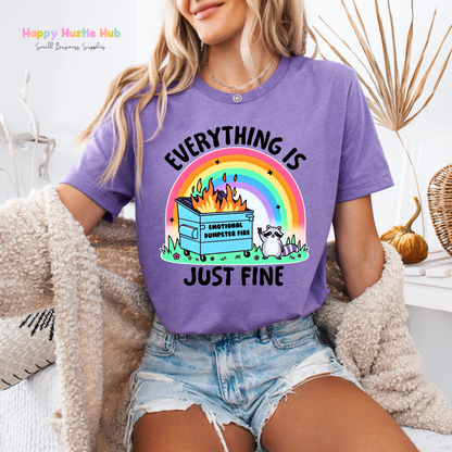 Dumpster Fire DTF Transfer
