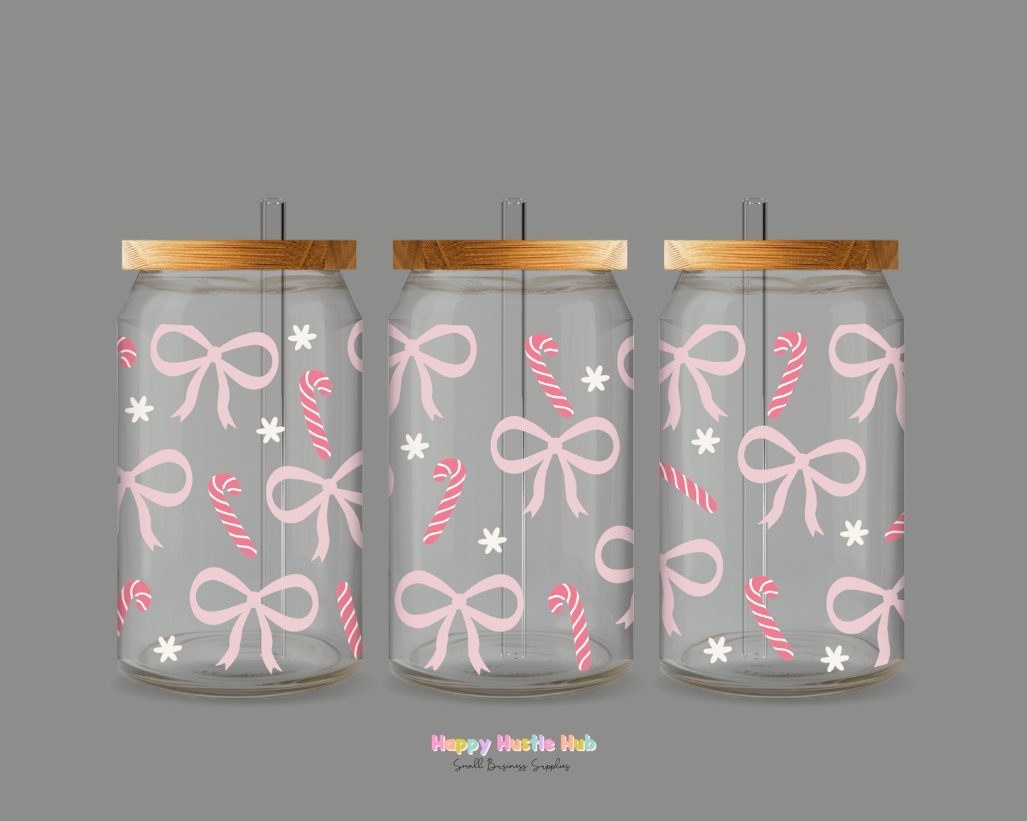 Girly Canes UV DTF Wrap