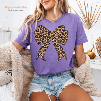 Cheetah Bow DTF Transfer