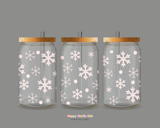 Snowflakes UV DTF Wrap
