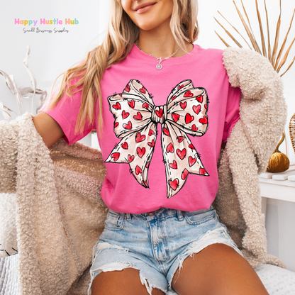 Heart Bows DTF Transfer