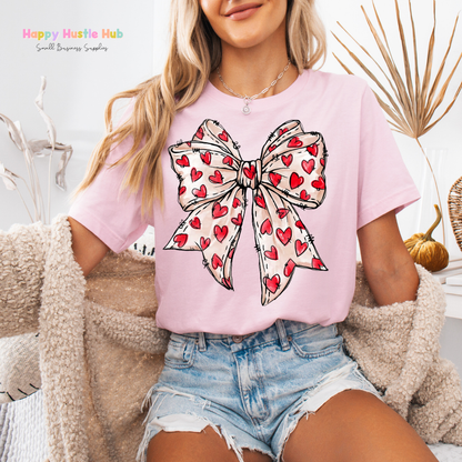 Heart Bows DTF Transfer