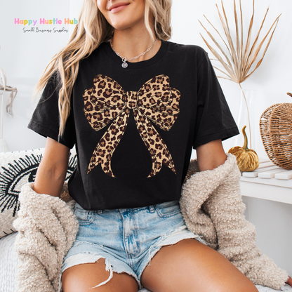 Cheetah Bow DTF Transfer