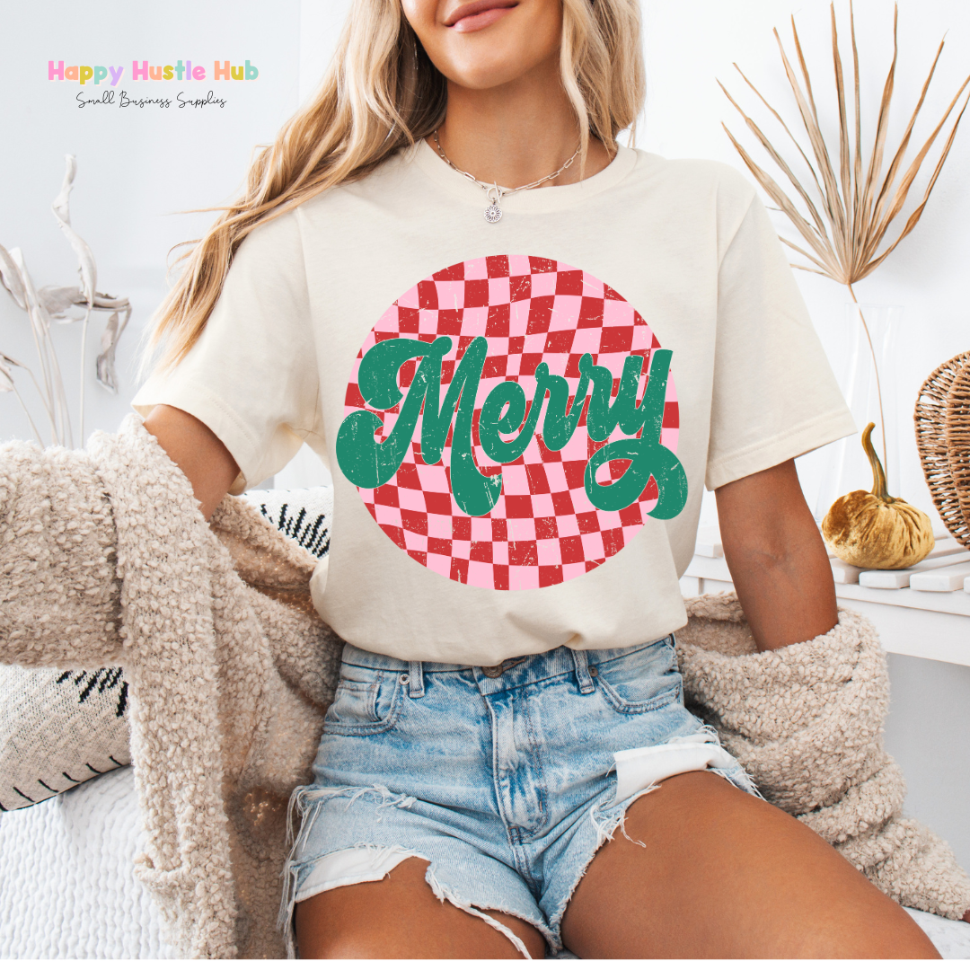 Merry Ornament DTF Transfer