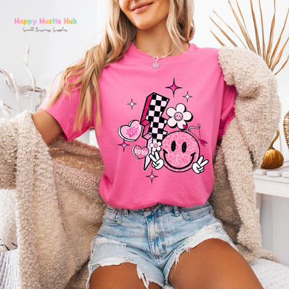 Lightning Bolt Smiley DTF Transfer