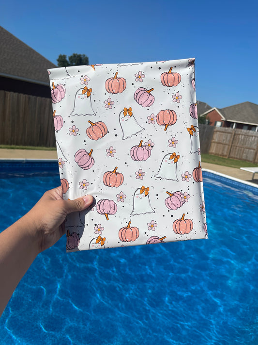 10x13 Pretty Girl Pumpkins Poly Mailer