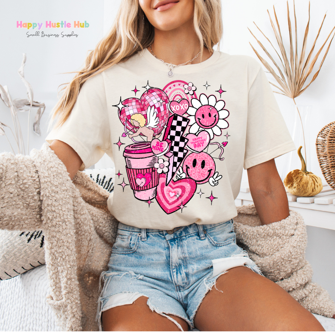 Love Lightening Bolt DTF Transfer