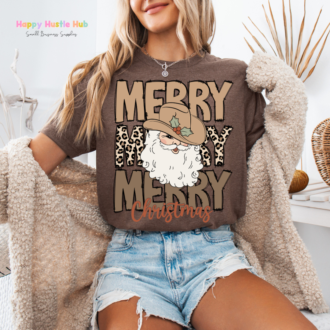 Western Santa DTF Transfer