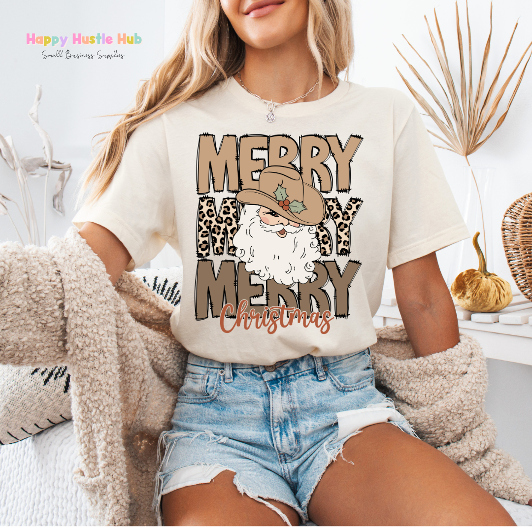 Western Santa DTF Transfer