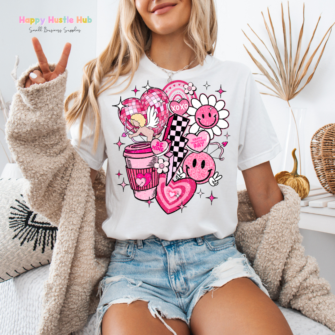 Love Lightening Bolt DTF Transfer