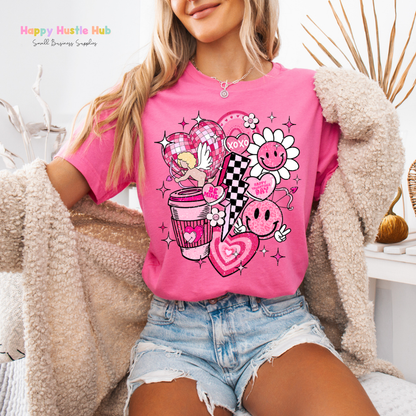 Love Lightening Bolt DTF Transfer